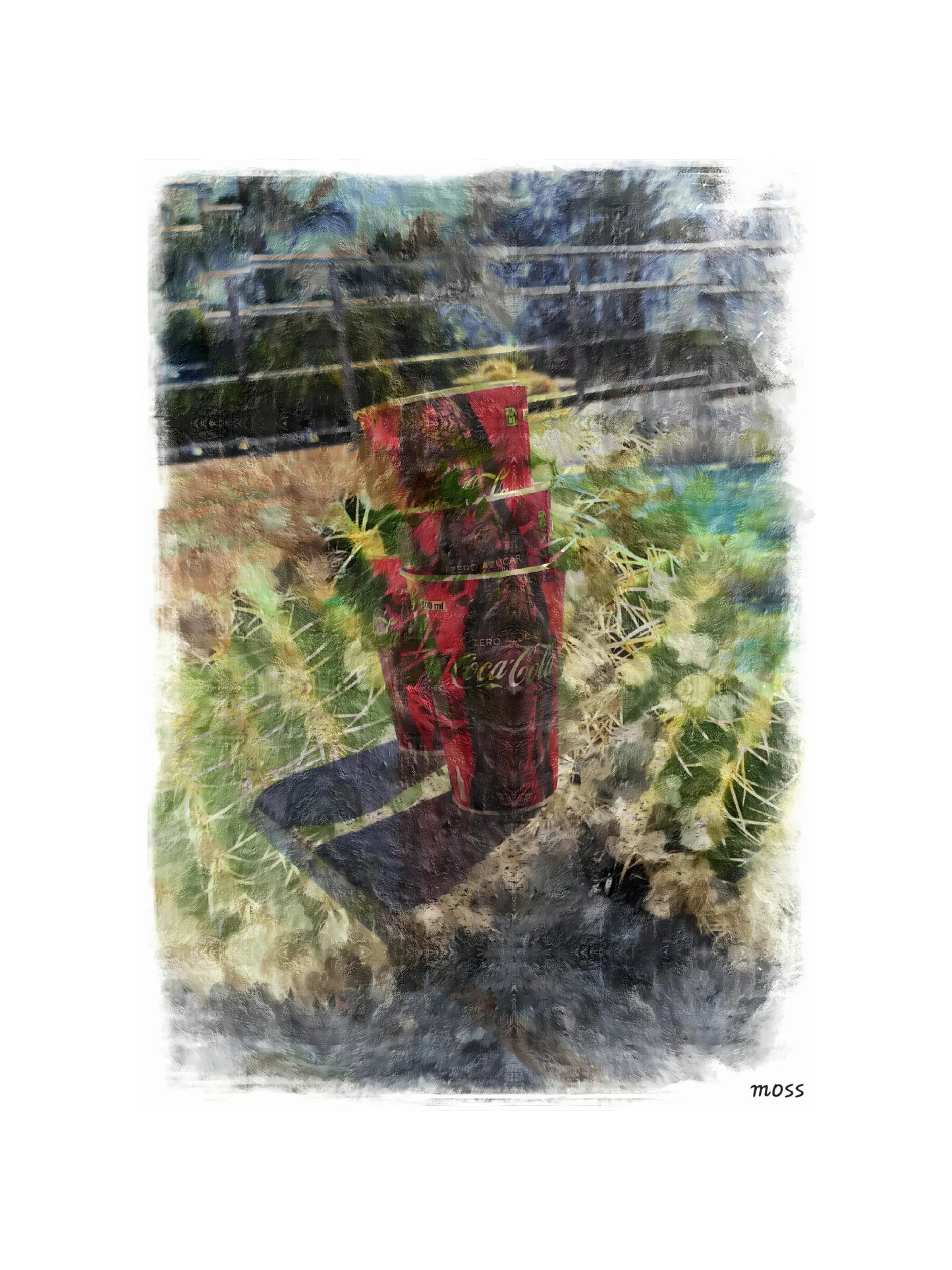Cactus & Coke Art - Imaginative Realities Collection Moss' Gallery