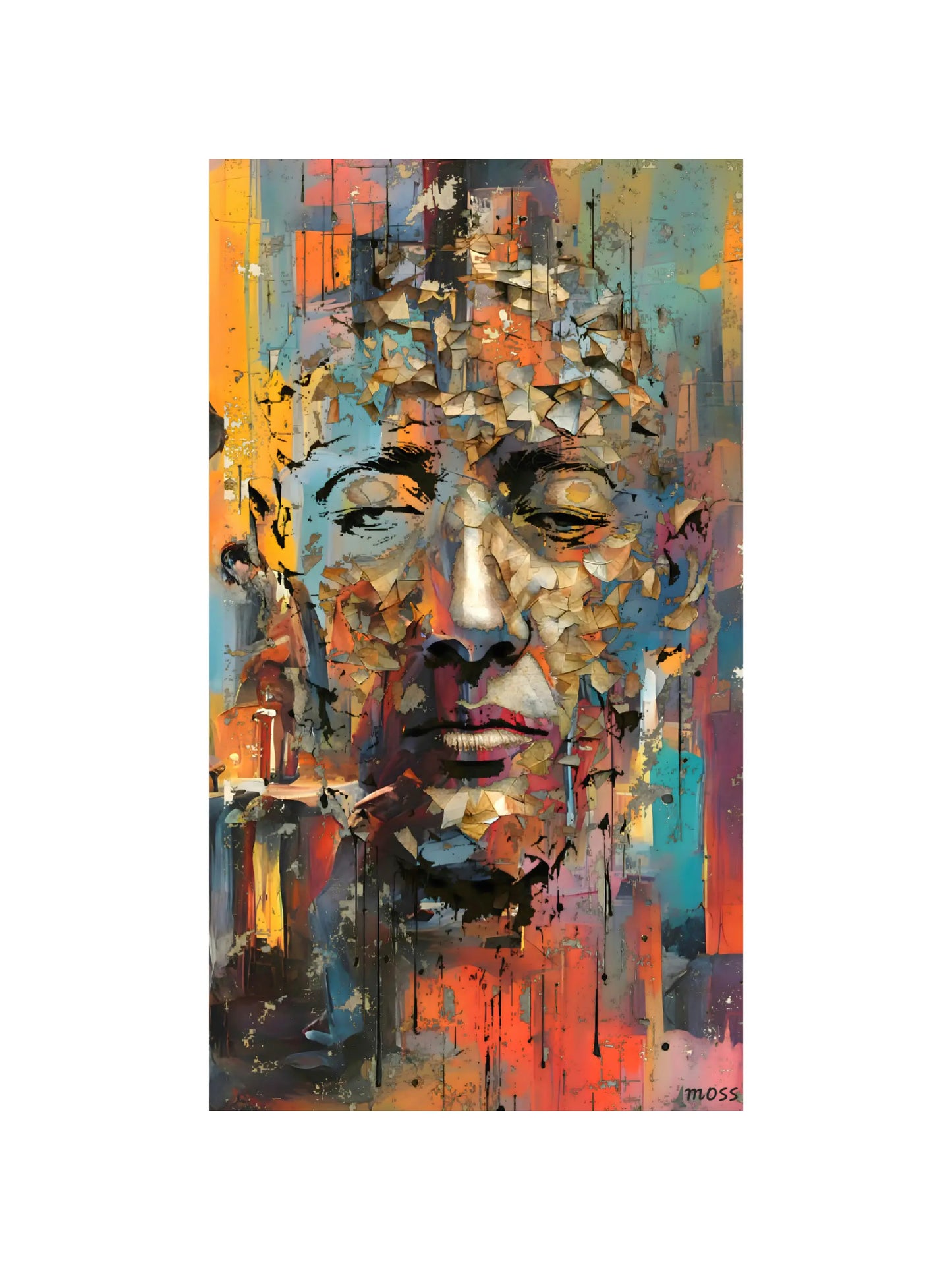 Fractured Serenity Artwork - Bold Expressions Collection Moss' Gallery