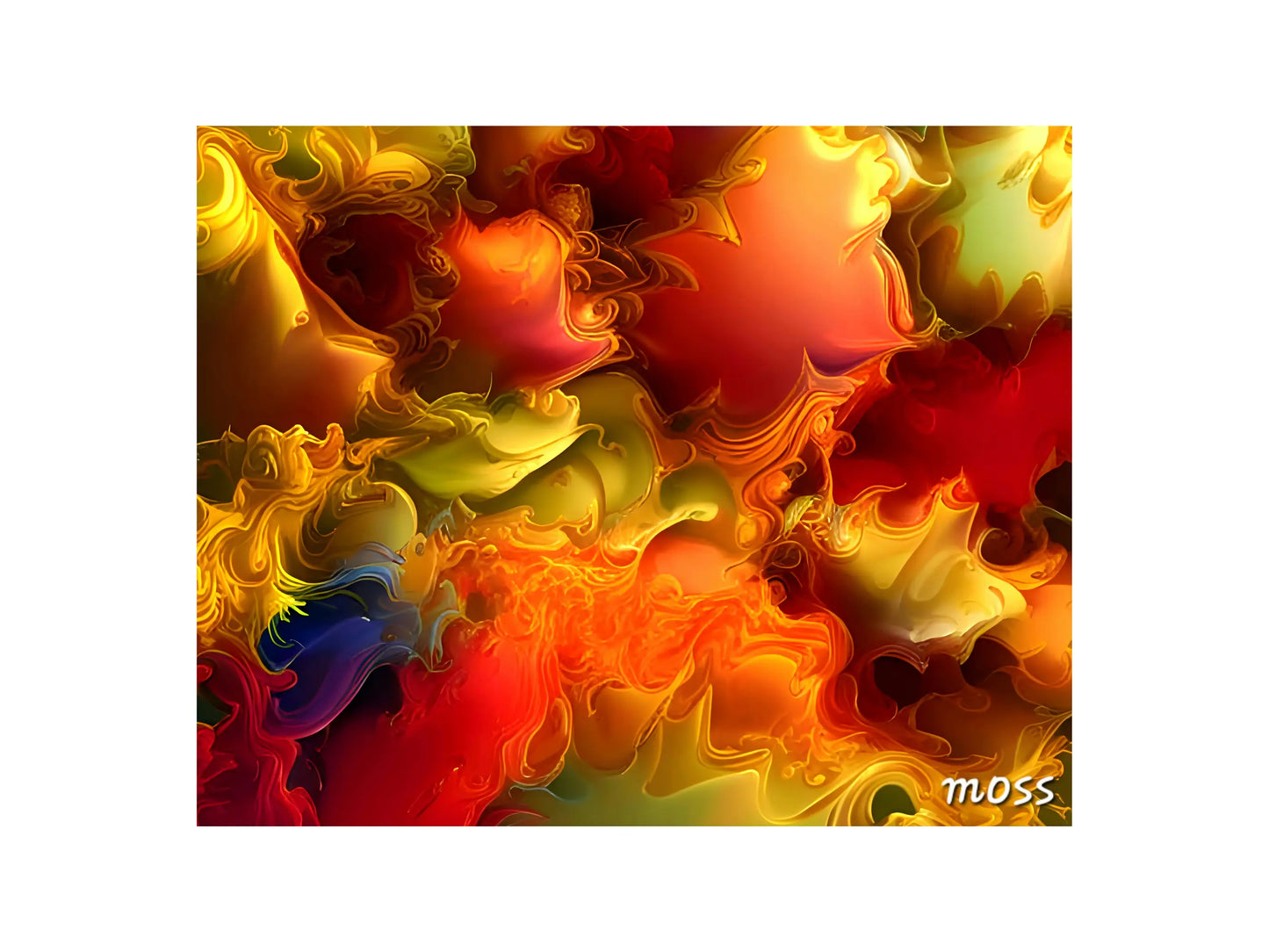 Inferno Bloom Artwork _ Modern Abstractions Collection - ImpresoUK