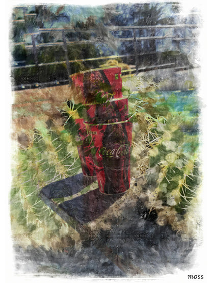 Cactus & Coke Art - Imaginative Realities Collection Moss' Gallery