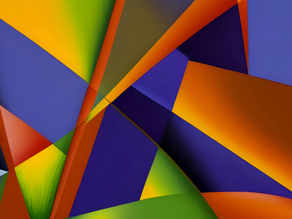 Chromatic Collision Artwork - Modern Abstractions Collection Mosseri Art Gallery