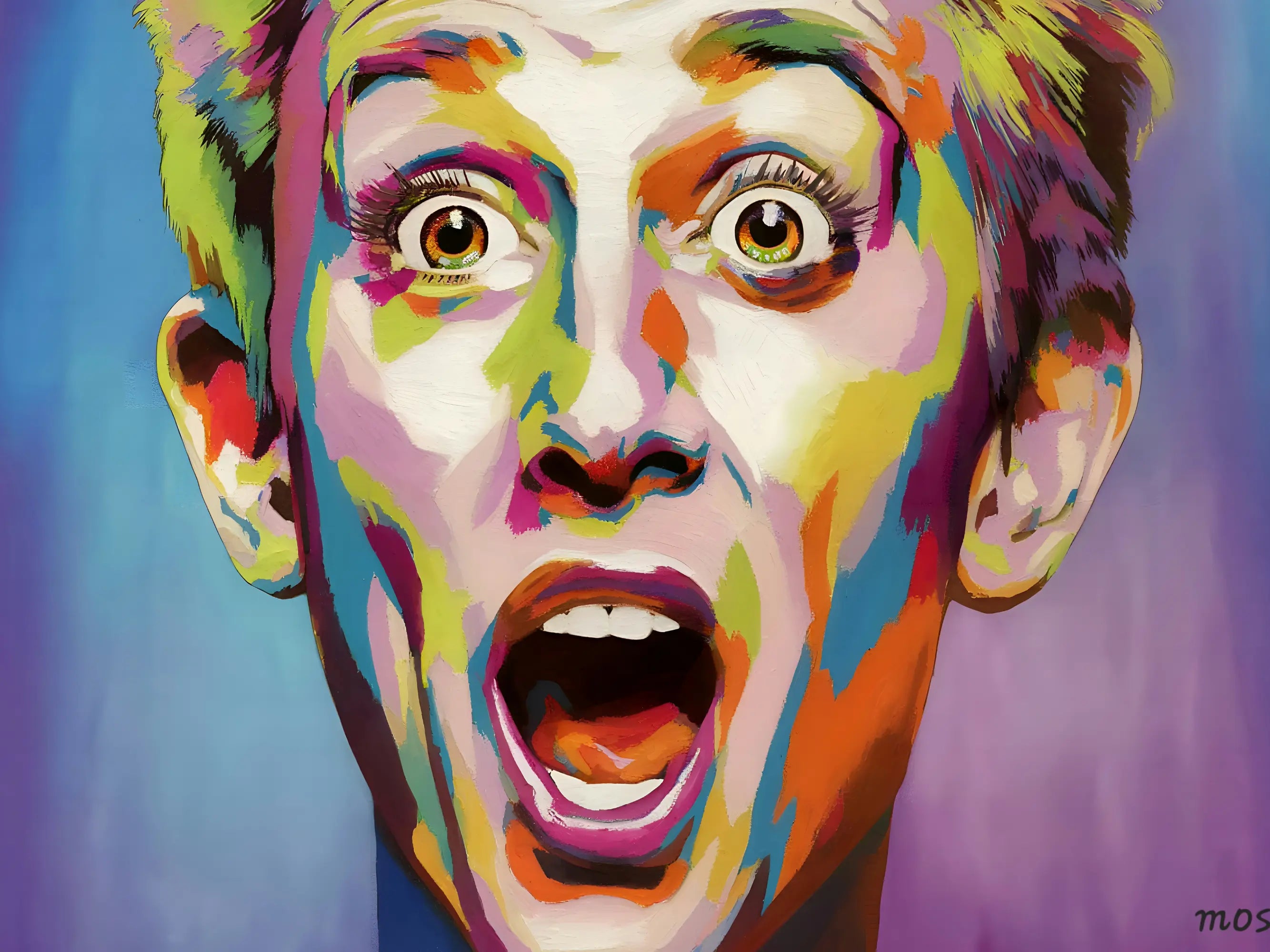 Chromatic Shock Artwork - Imaginative Realities Collection Mosseri Art Gallery