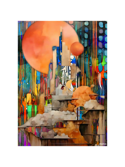 Circuit Tower Artwork - Modern Expressions Collection Moss' Gallery