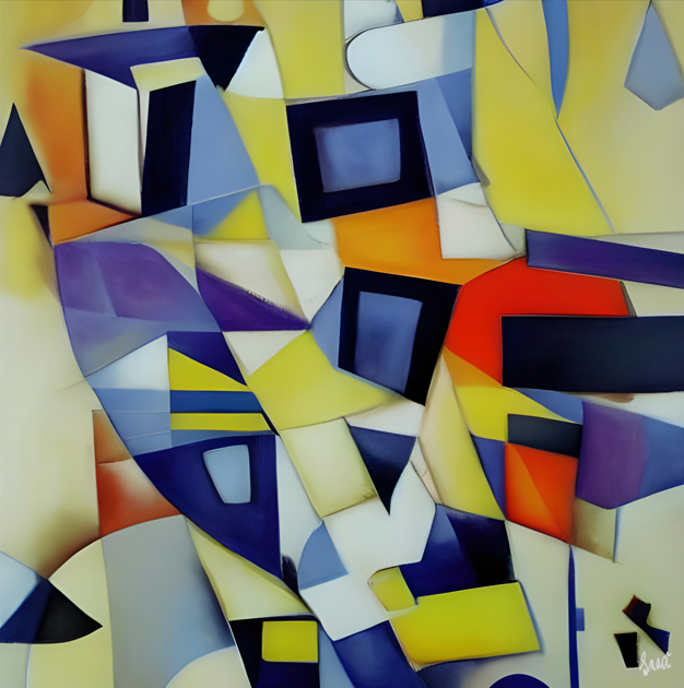 Colour Blocks Artwork - Modern Abstraction Collections