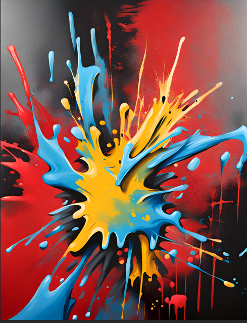 Colour Clash Artwork - Modern Abstractions Collection