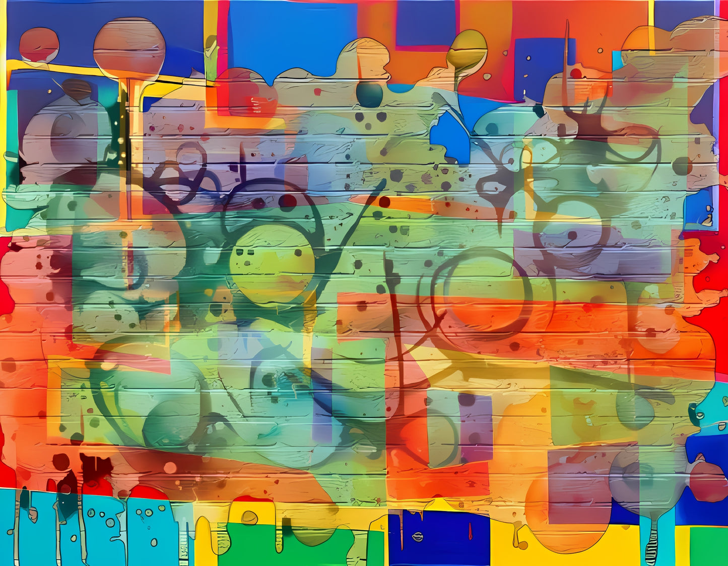 Concrete Palimpsest Artwork - Modern Abstractions Collection