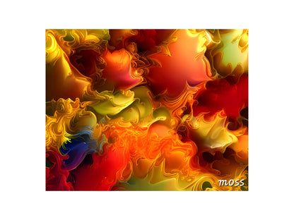 Inferno Bloom Artwork _ Modern Abstractions Collection - ImpresoUK