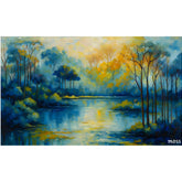 Serene Forest Reflection - Urban & Nature Views Collection Mosseri Art Gallery