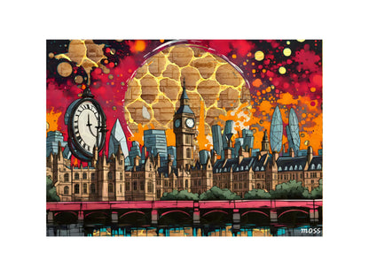 Urban Eclipse Masterpiece Artwork - Imaginative Realities Collection